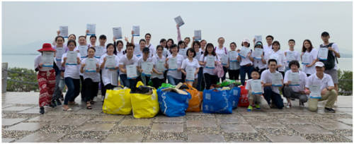 净滩减塑助力海洋环保 Olé在深开展志愿净滩活动